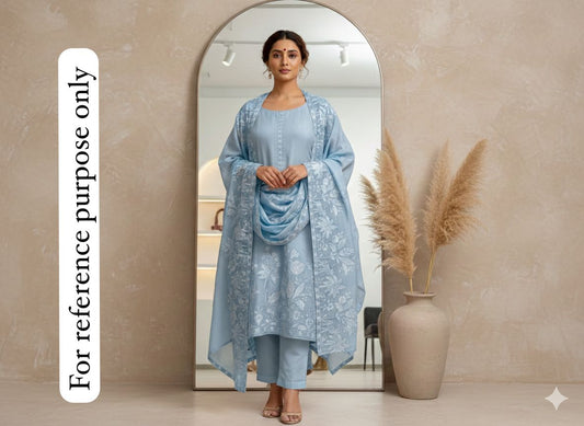 Mul chanderi unstitched ladies suit Rc18443 (b)