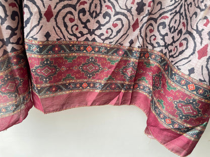 Soft mul chanderi printed unstitched ladies suit Rc18998