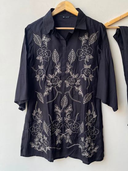 Imported silk stitched ladies coord set Rc19107