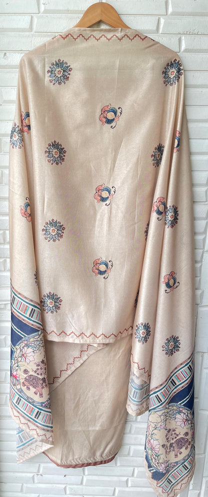 Tasser silk unstitched ladies suit Rc17522