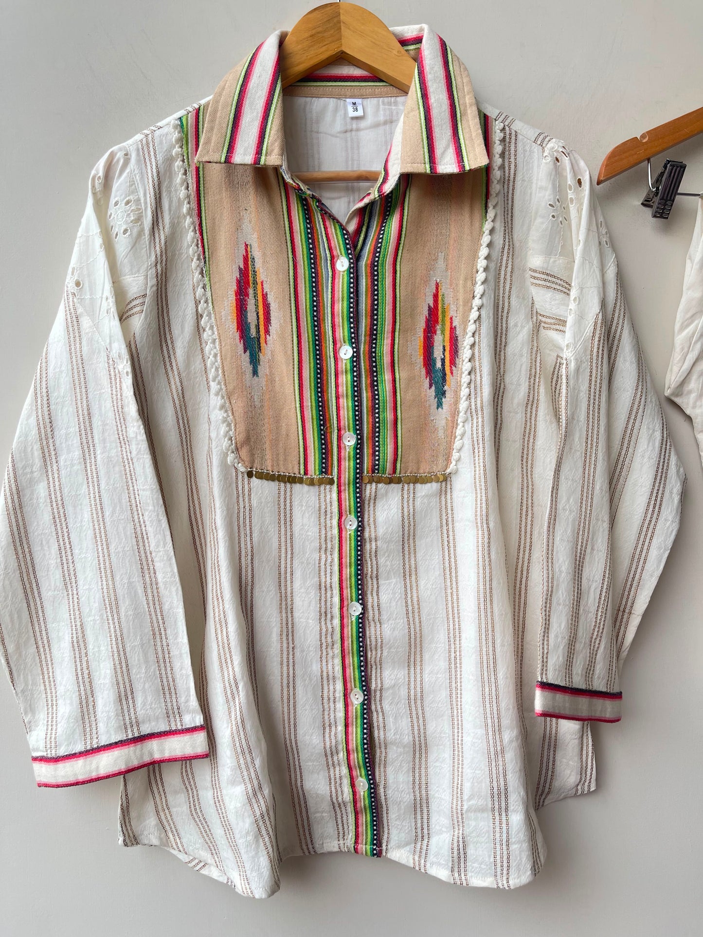 Self linen printed ladies stitched coord set Rc19155