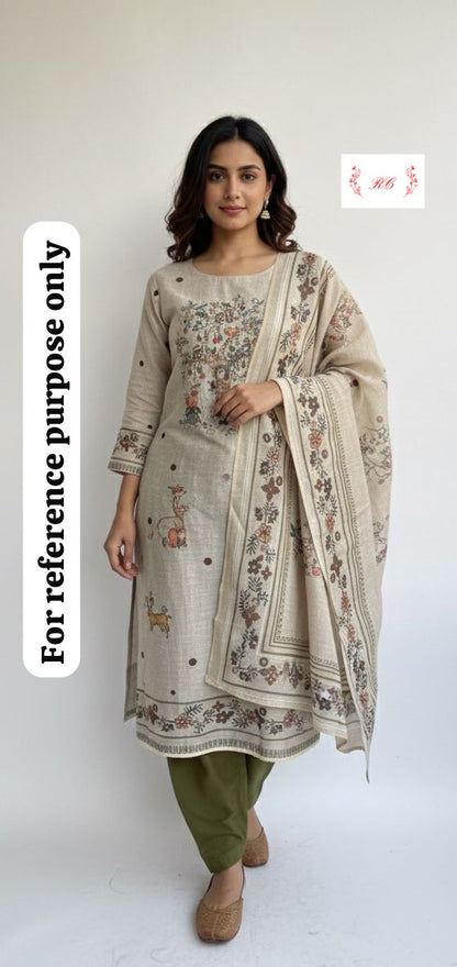 Mul Chanderi Unstitched Ladies Suit RC-18083 – view 7
