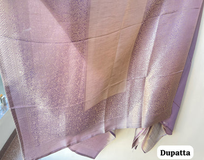 Exquisite Self Shimmer Giraffe Silk Unstitched 3 Pcs Designer Suit Set