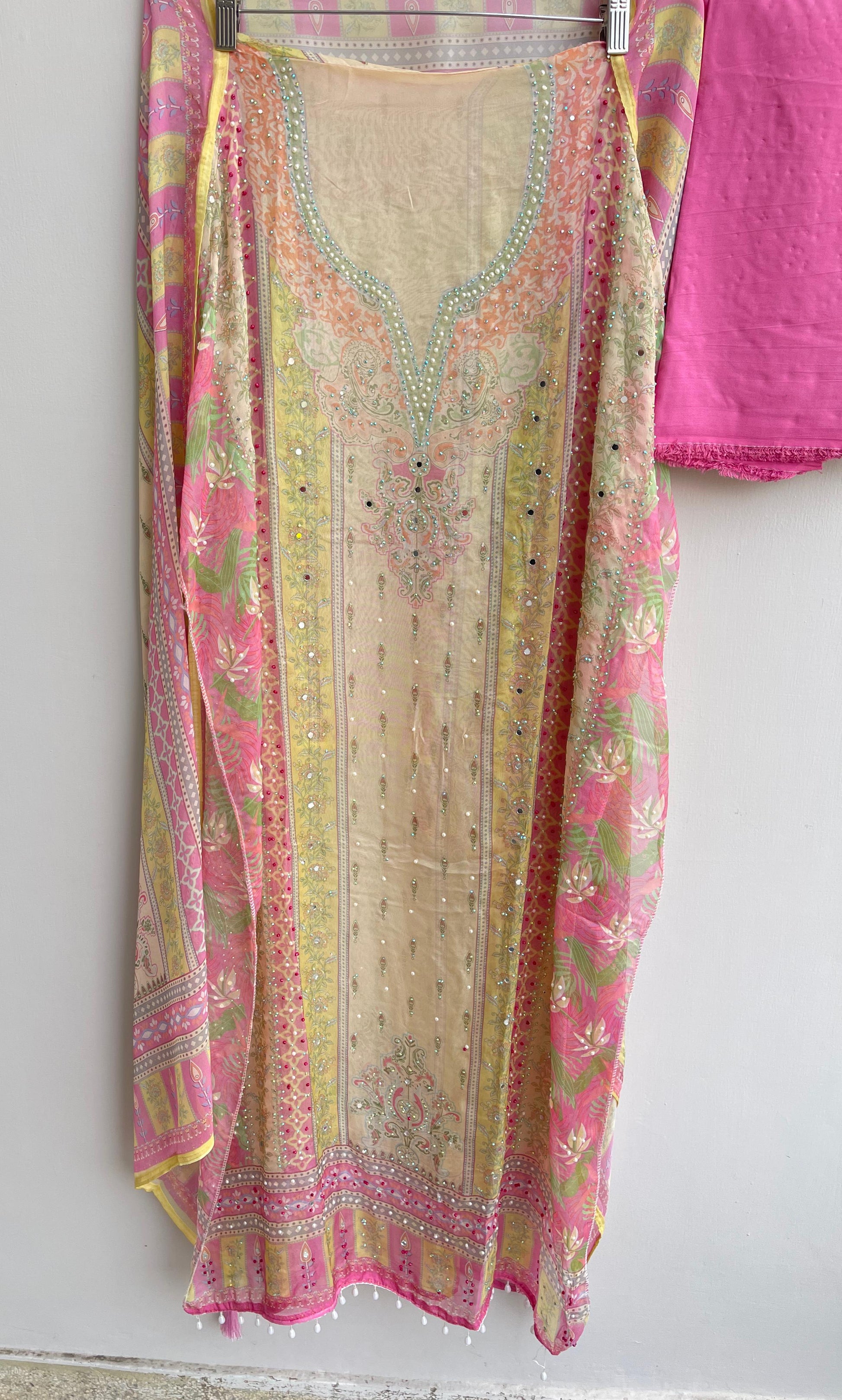 Organza Printed Unstitched Ladies Suit RC-18570 – view 8