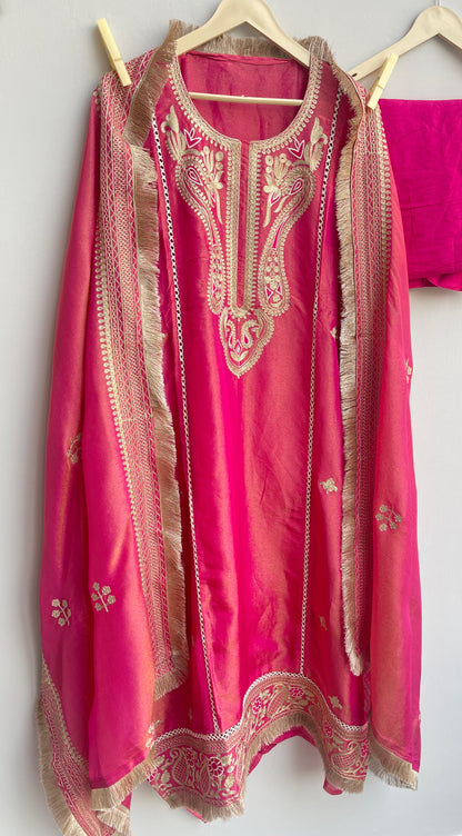 Shimmer silk unstitched ladies suit Rc17901 (b)