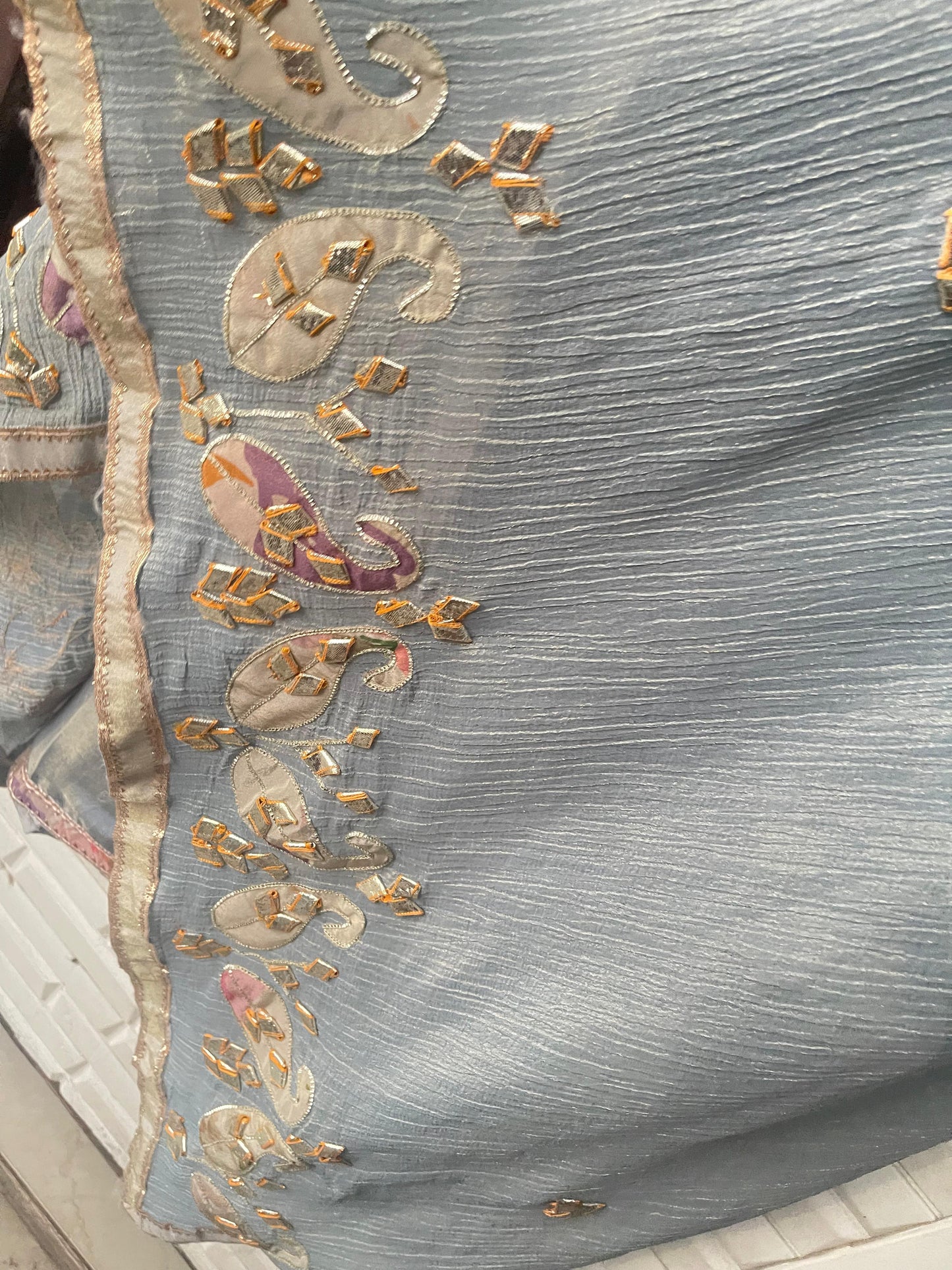 Shimmer silk unstitched ladies suit Rc17773