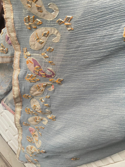 Shimmer silk unstitched ladies suit Rc17773