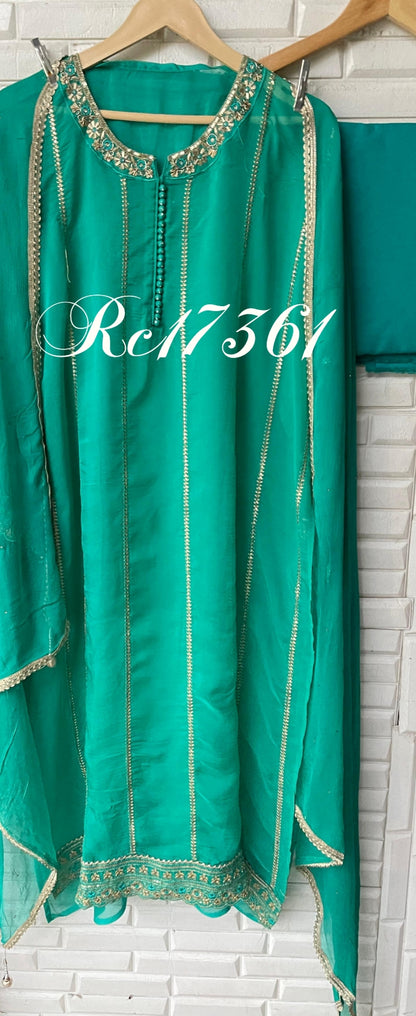 Organza Semistitched ladies suit Rc17361 (c)