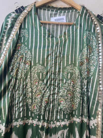 Gajji silk printed unstitched ladies suit Rc19335