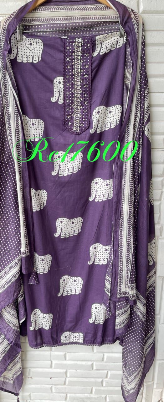 Cotton unstitched ladies suit Rc17600 (b)