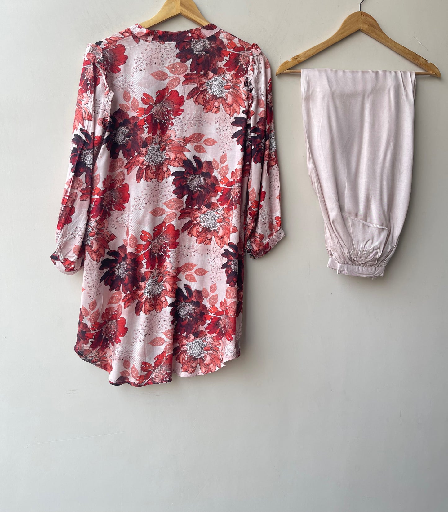 Soft muslin printed stitched ladies coord set Rc19209