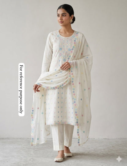 Mul cotton jaam dhani weaving unstitched ladies suit Rc18997