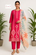 Organza Semi Stitched Ladies Suit RC-17483