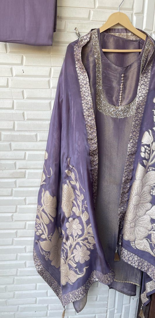 Shimmer Silk Unstitched Ladies Suit RC-16633 (a) – view 2