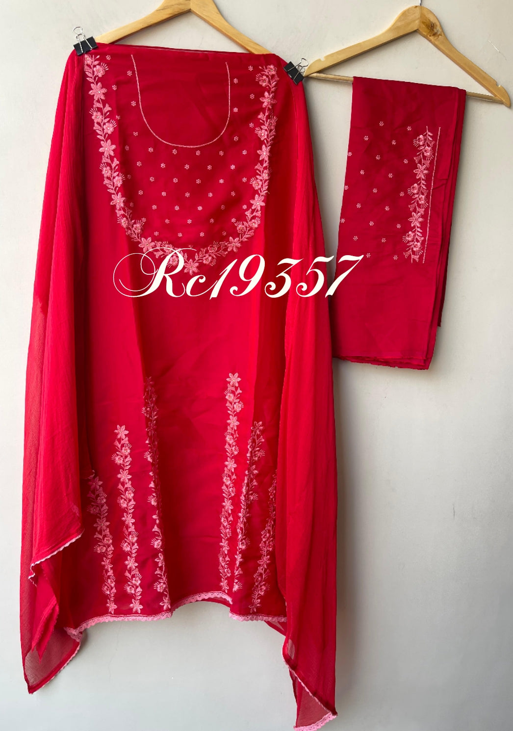 Organza tuile unstitched ladies suit