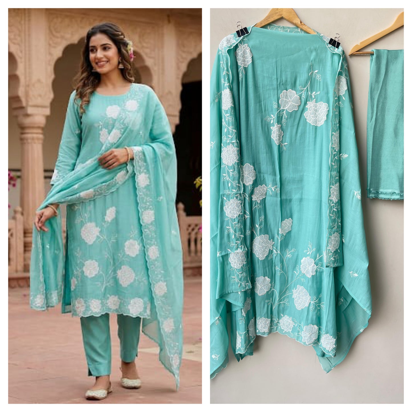 Mul chanderi unstitched ladies suit Rc19326 (c)