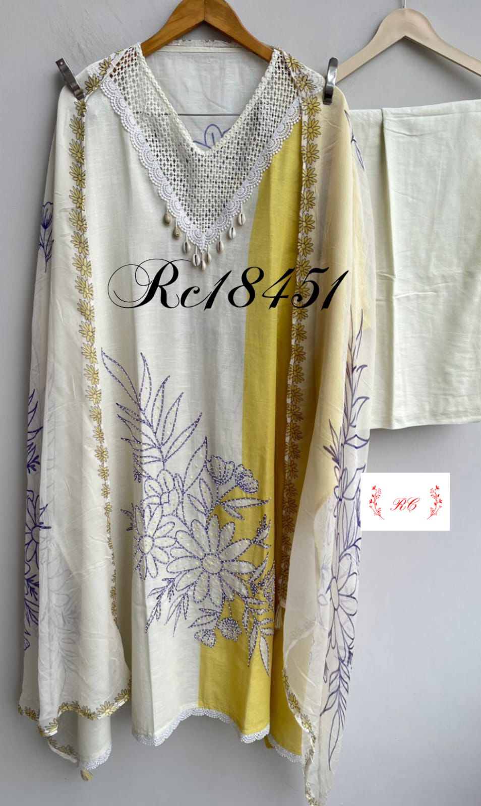 Pure Linen Unstitched Ladies Suit RC-18451 – view 3