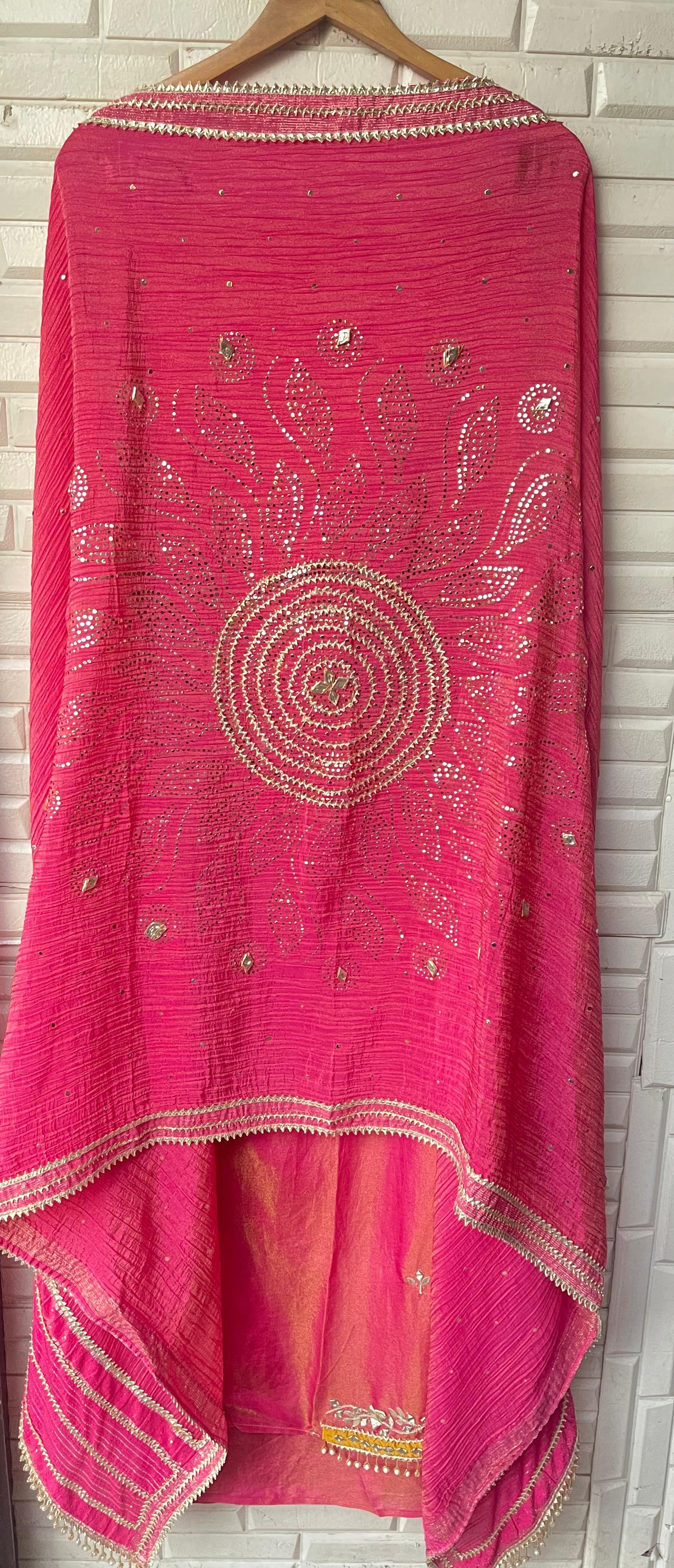 Shimmer silk unstitched ladies suit Rc17701