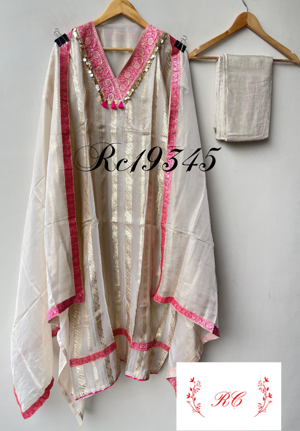 Banarasi shimmer silk ladies unstitched suit Rc19345