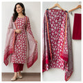 Soft mul chanderi printed ladies unstitched suit Rc19030