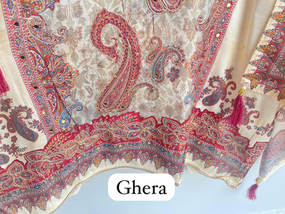 Muslin silk unstitched ladies suit Rc17944