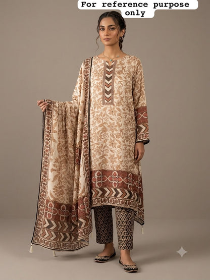 Gajji silk printed unstitched ladies suit Rc19229