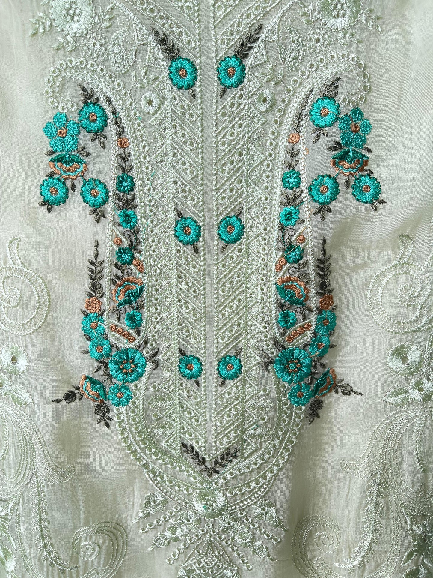 Organza unstitched ladies suit Rc17778 (a)