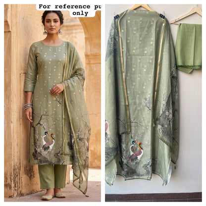 Self Banarasi kota doriya printed unstitched ladies suit Rc19076 (b)