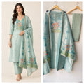 Exquisite shimmer Silk Printed Unstitched Designer 3 Pcs Suit Set