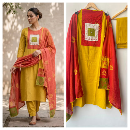 Cotton unstitched ladies suit Rc19001 (a)
