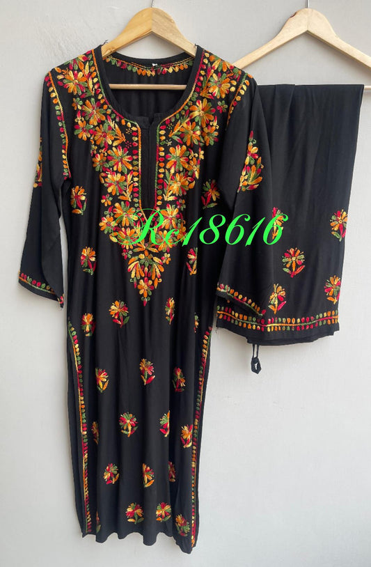 Georgette cotton readymade ladies coord set Rc18616