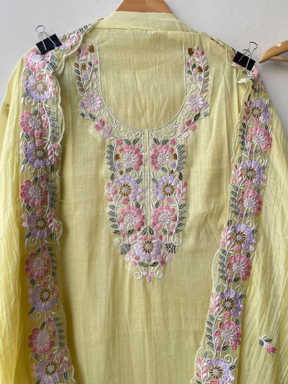 Mul chanderi unstitched ladies suit Rc19101
