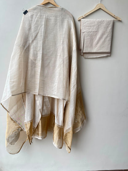 Banarasi mul linen unstitched ladies suit Rc18966