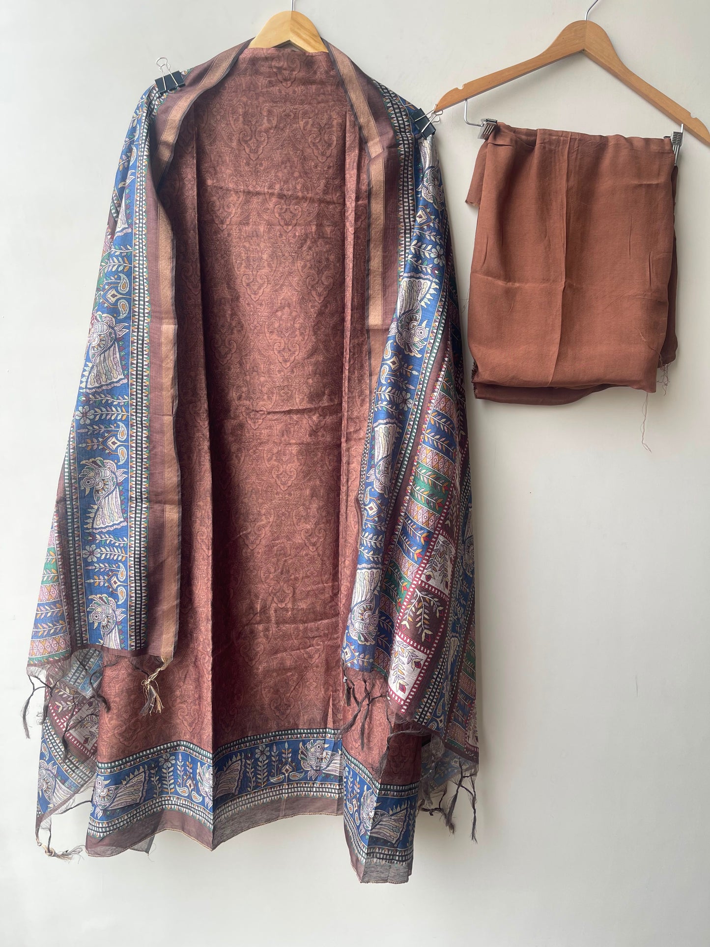 Mul chanderi maheshwari printed unstitched ladies suit Rc19025 (c)