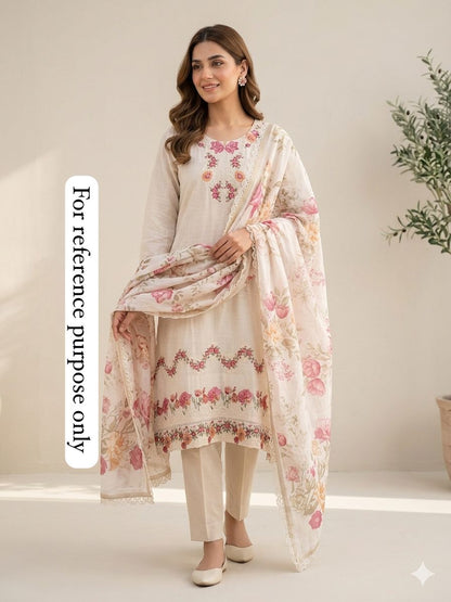 Mul Chanderi Unstitched Ladies Suit RC18853 – view 2