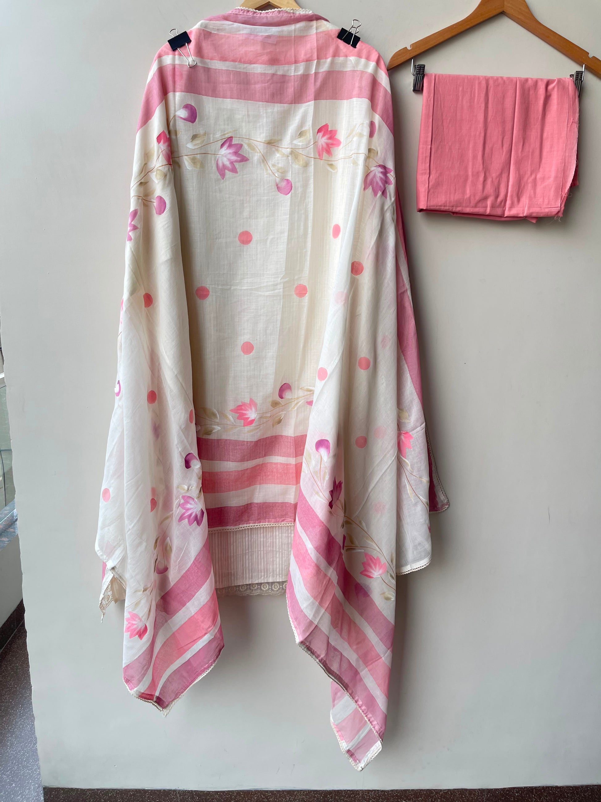 Self Cotton Brush Painted Unstitched Suit with Pearl Work RC-19015 - Royal Chic by Priti (photo 11)