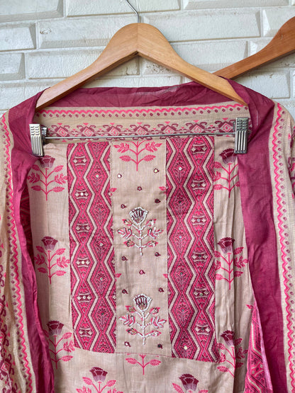 Cotton unstitched ladies suit Rc19289