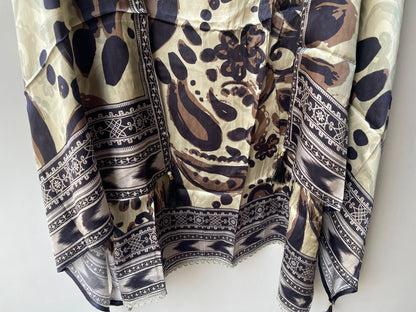 Gajji satin silk printed ladies unstitched suit Rc19307