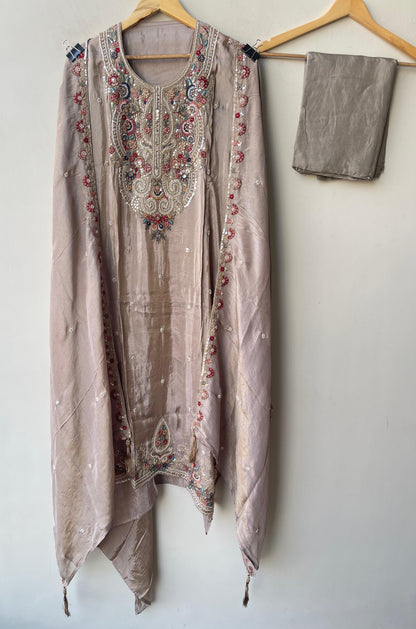 Shimmer silk unstitched ladies suit Rc19330 (b)