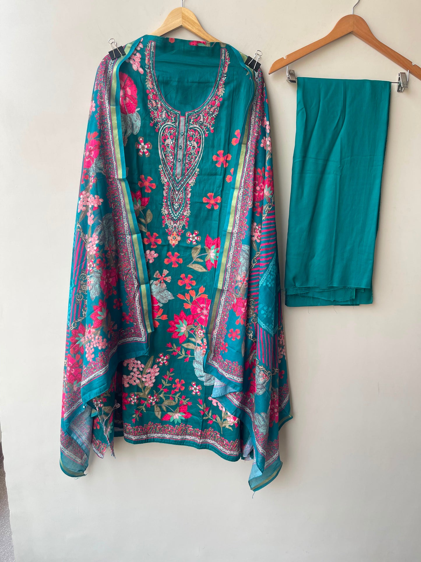 Cotton printed unstitched ladies suit Rc19013