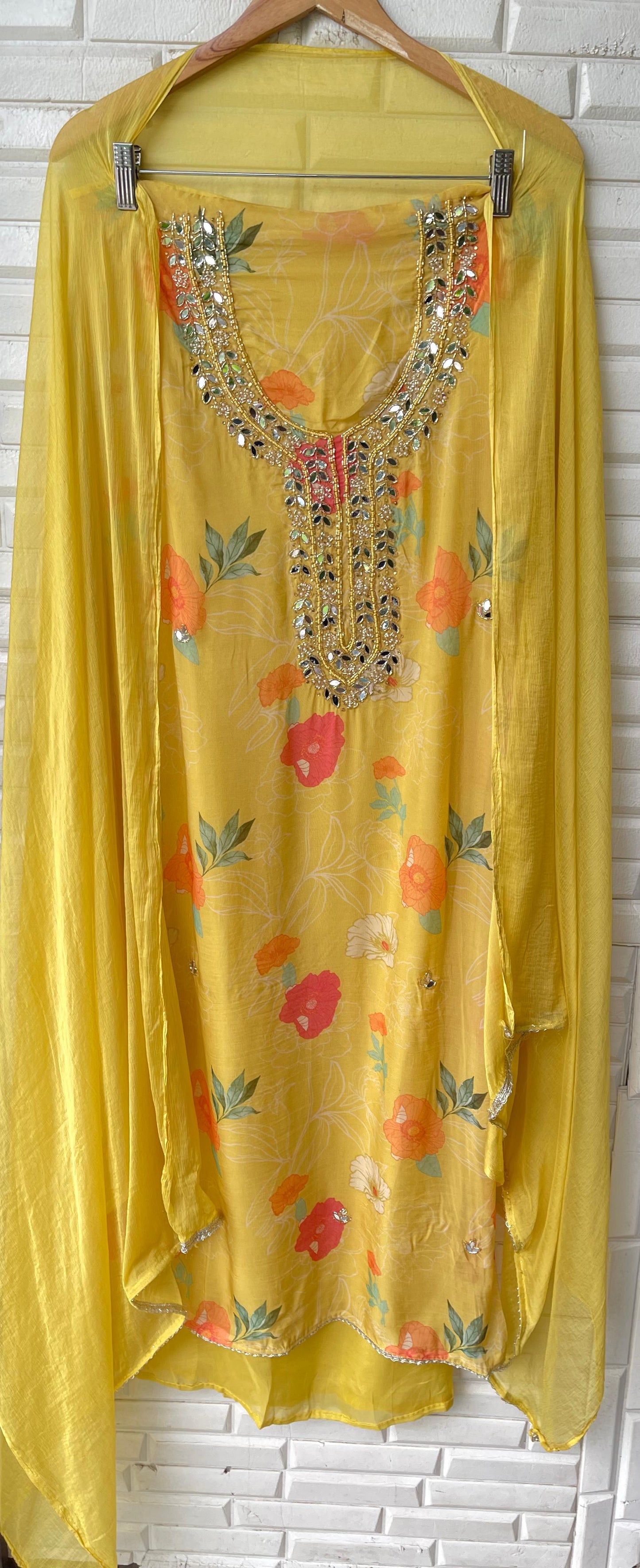 Organza unstitched ladies suit Rc17482