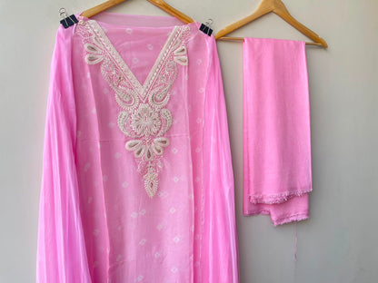 Organza printed unstitched ladies suit Rc19092