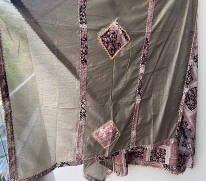 Designer Cotton Printed 3pcs Unstitched Suit Set