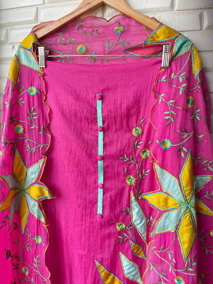 Mul chanderi unstitched ladies suit Rc17377 (a)