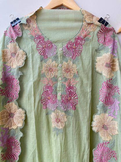 Mul chanderi unstitched ladies suit Rc18992