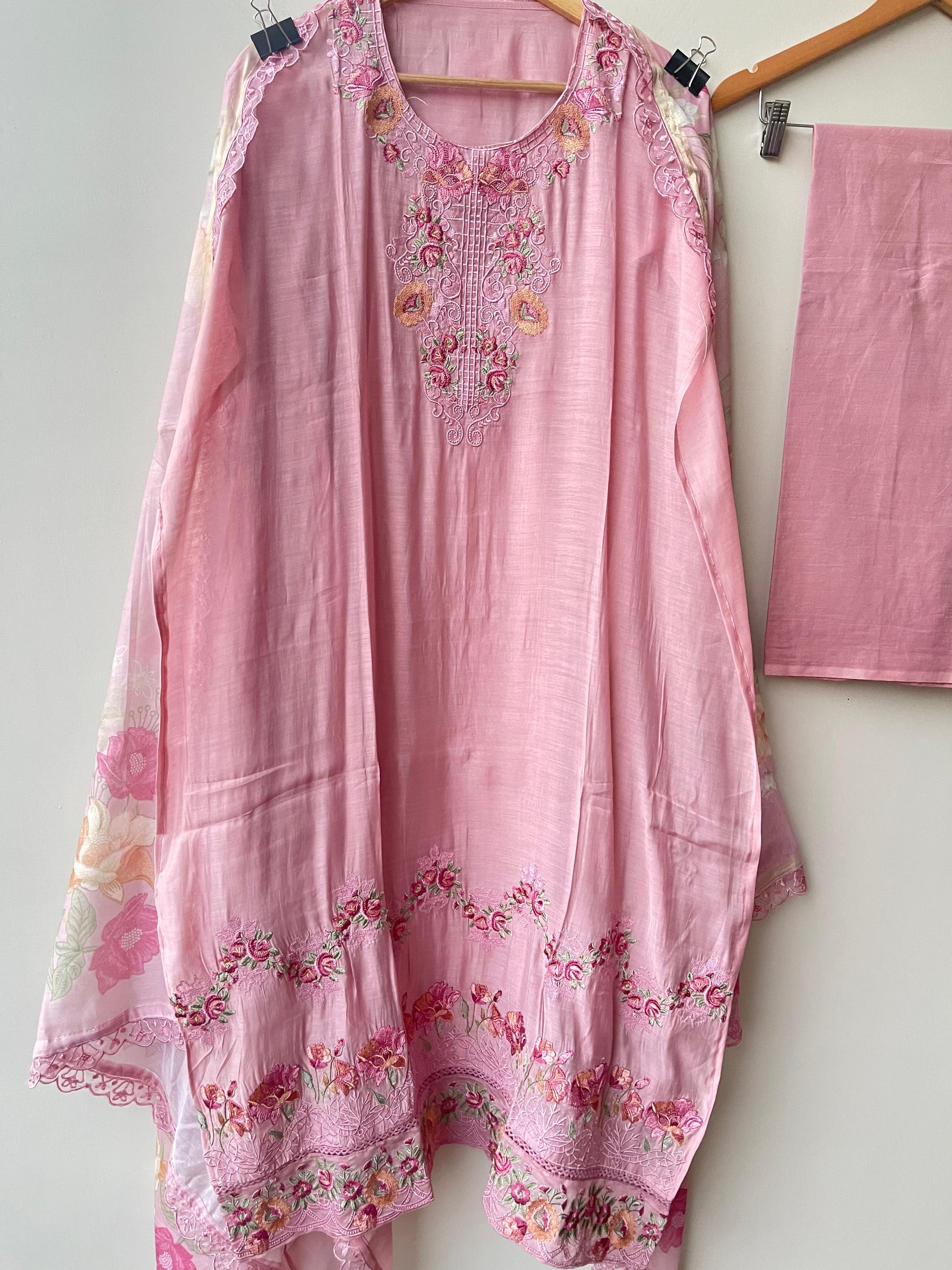 Mul Chanderi Unstitched Ladies Suit RC18858 – view 8