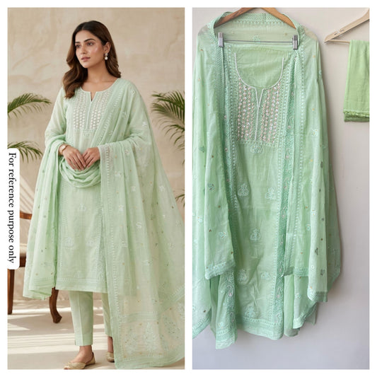 Mul chanderi unstitched ladies suit Rc18783