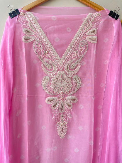 Organza printed unstitched ladies suit Rc19092