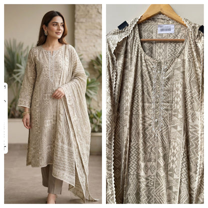 Soft cotton printed unstitched ladies suit Rc18931 (b)