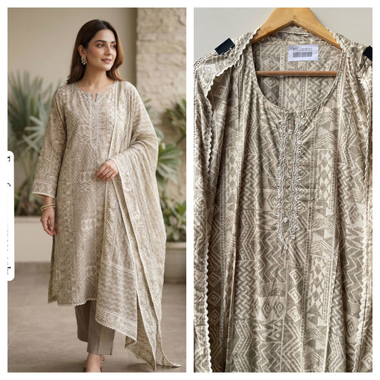 Soft cotton printed unstitched ladies suit Rc18931 (b)